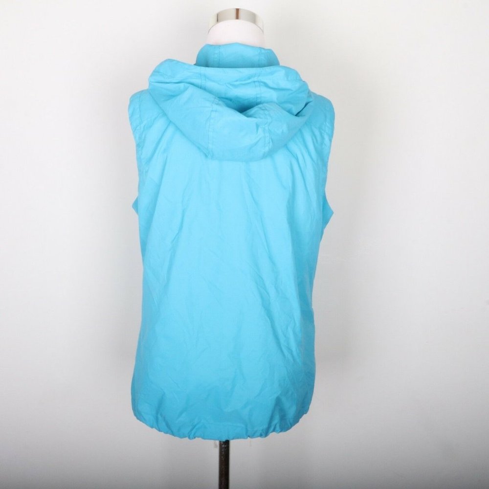 Eddie Bauer Sleeveless Blue Zip Up Wind Breaker Jacket Coat Women's M - Picture 5 of 7